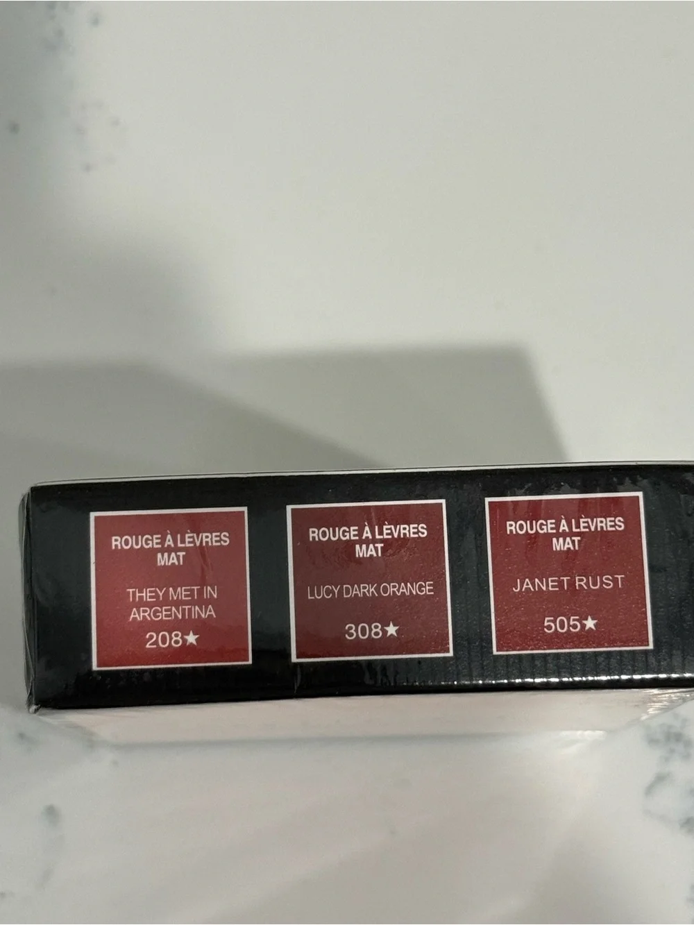 NIB GUCCI Rouge A Levres Mat Lip Colour 3 Mini LIPSTICKS  Argentina, Red, Janet